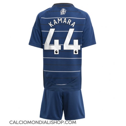 Maglie da calcio Aston Villa Boubacar Kamara #44 Terza Maglia Bambino 2024-25 Manica Corta (+ Pantaloni corti)